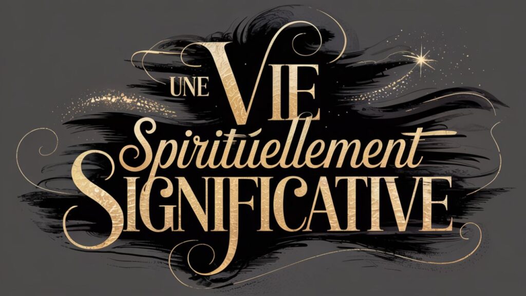 Une vie spirituellement significative