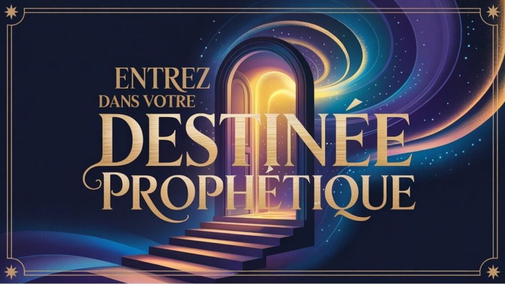 Entrez dans votre destinée prophétique