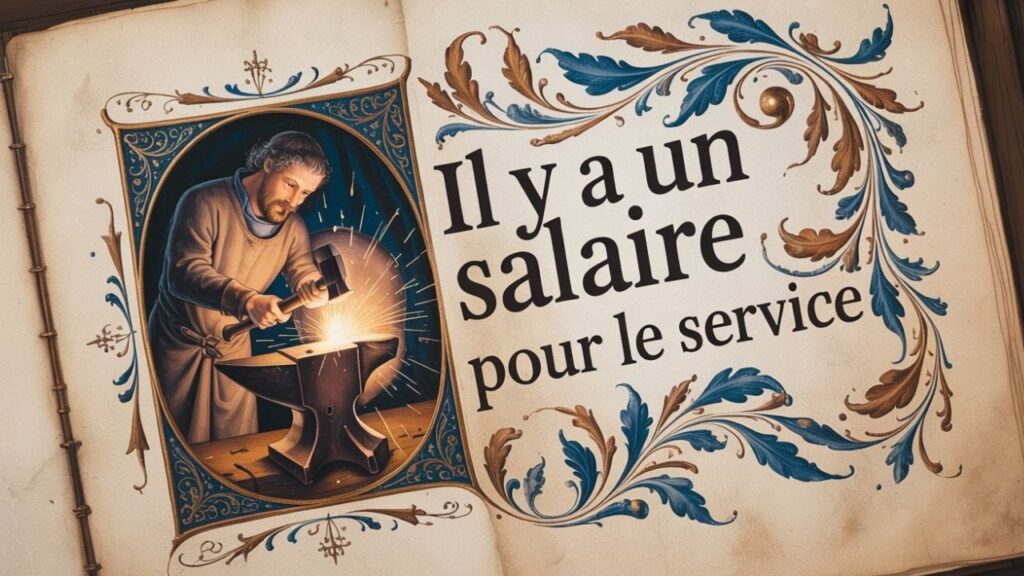 Il y a un salaire pour le service