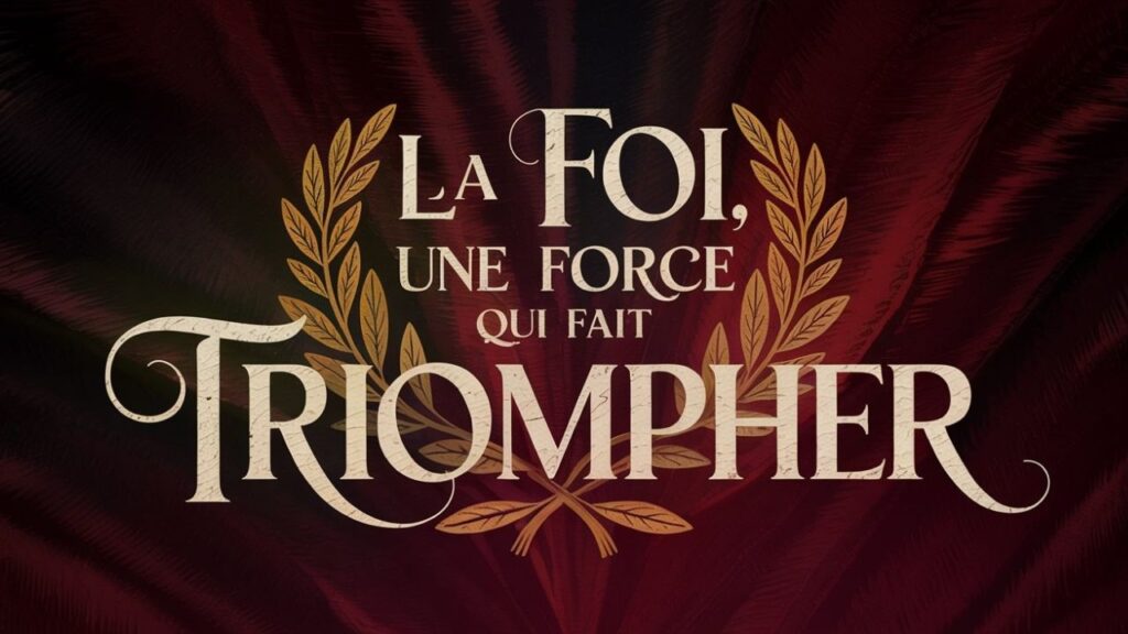 La foi, une force qui fait triompher