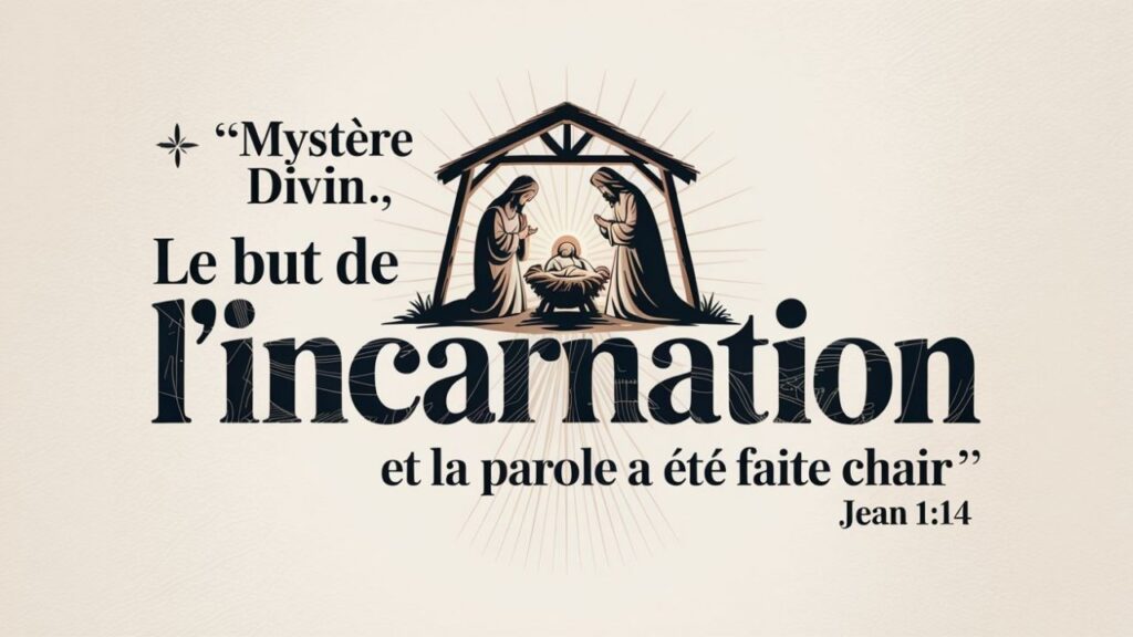 Le but de l'incarnation