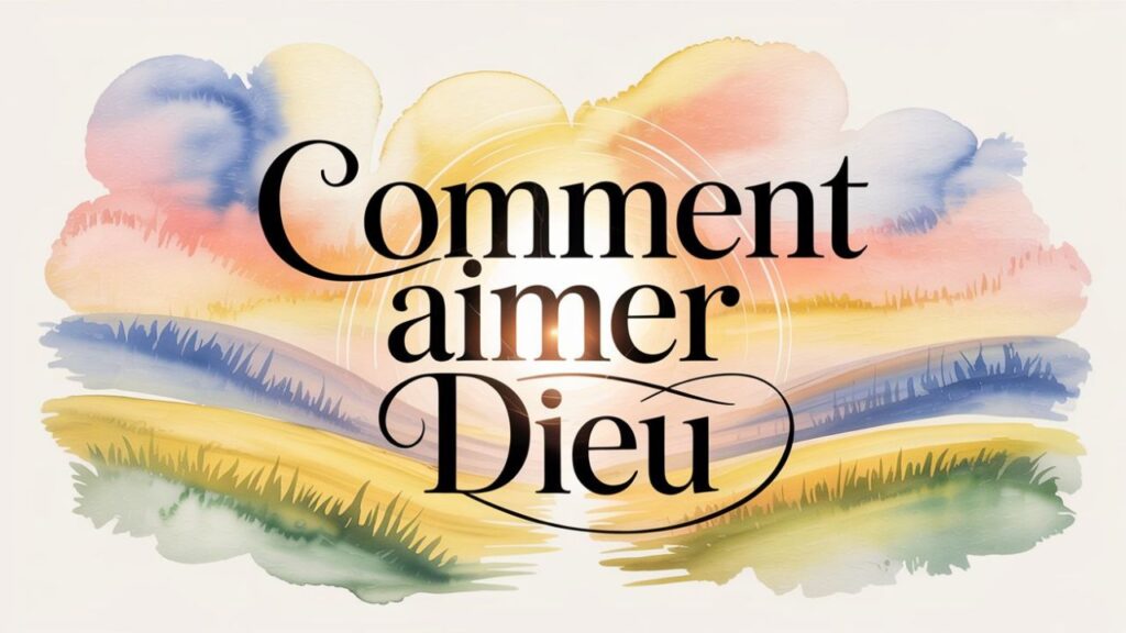 Les attributs de Dieu/L'amour de Dieu/Comment aimer Dieu
