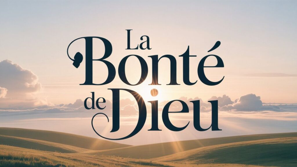 Les attributs de Dieu/La bonté de Dieu