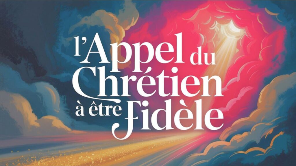 Les attributs de Dieu/La fidélité de Dieu/L'appel du chrétien à être fidèle