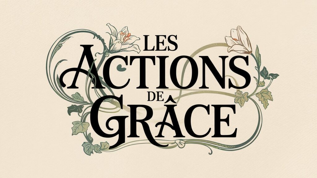 Les actions de grâce