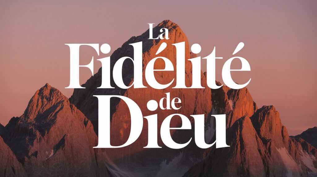 Les attributs de Dieu/La fidélité de Dieu